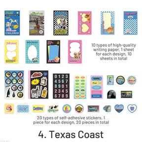 Florida Paradise Adhesive Sticker Background Paper Scrapbook Paper Pack sku-4
