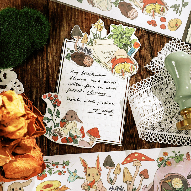 Rabbit Washi Sticker - Picnic, Gathering, Food3
