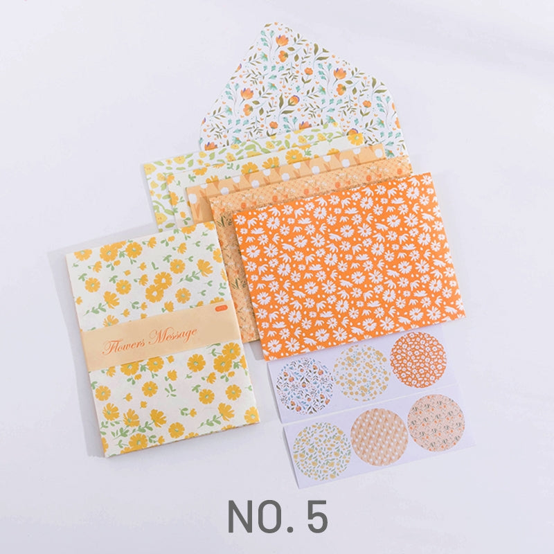 Full Mountain Flower Field Series Tyra Paper Envelope - Stamprints 8