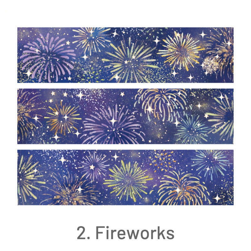 Galaxy Night Song Series Tape Journal Stamprints 5