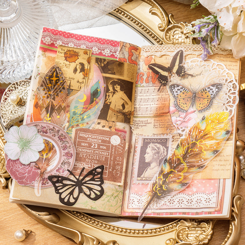 Choose from 59 Scrap Diecut German Gold Foil Paper Embellishments