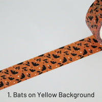 1. Bats on Yellow Background