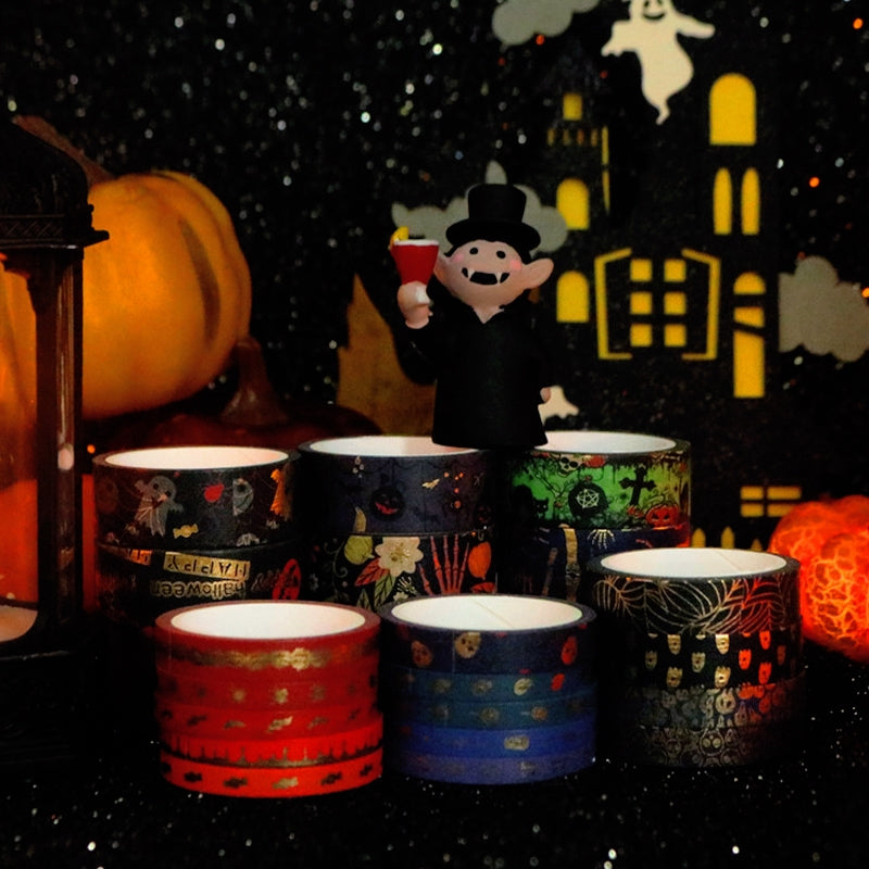 Halloween Gold Foil Washi Tape Set 5