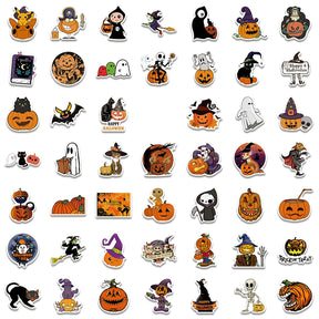 Halloween Pumpkin Cartoon Doodle Vinyl Stickers （100 Pcs）2