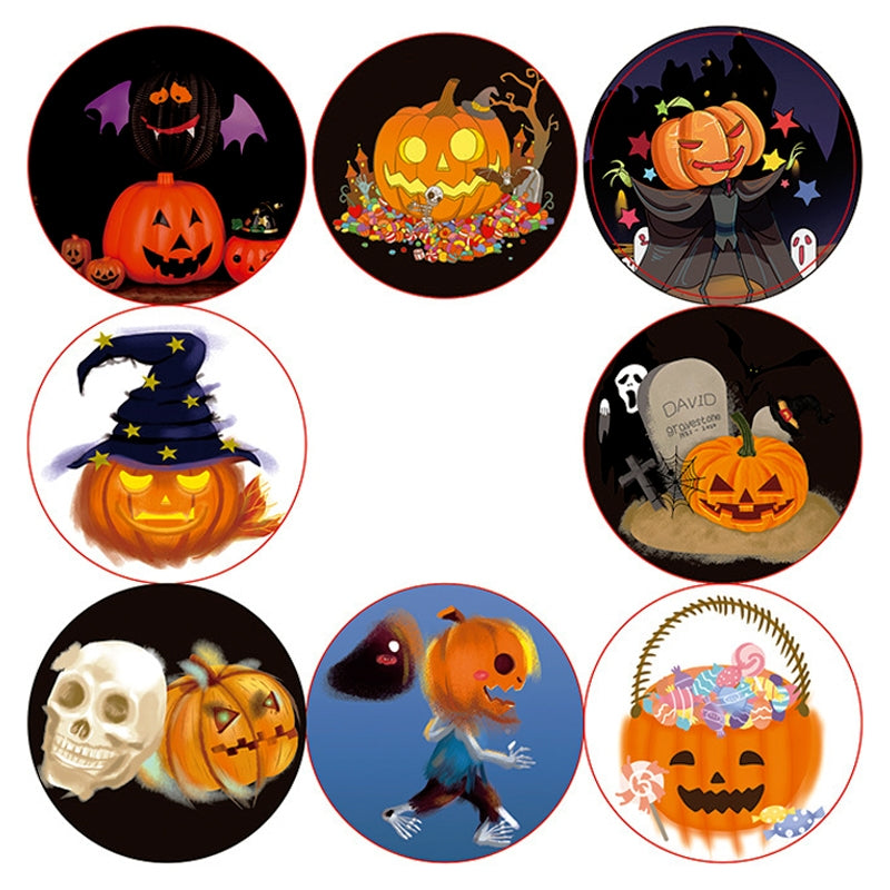 Halloween Pumpkin Foil Stamping Stickers 3