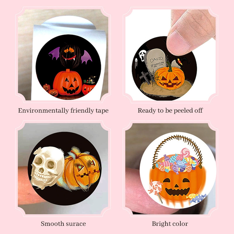 Halloween Pumpkin Foil Stamping Stickers  5