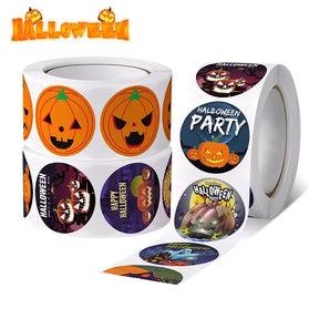 Halloween Pumpkin Party Sealing Roll Stickers 1