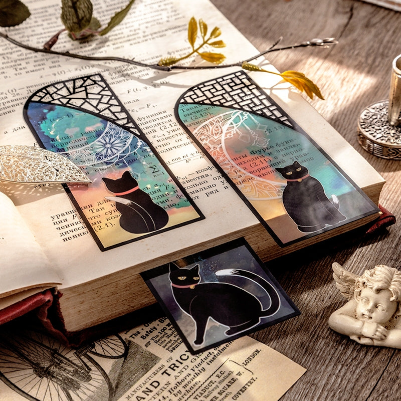 Helia Black Cat PET Bookmark b5