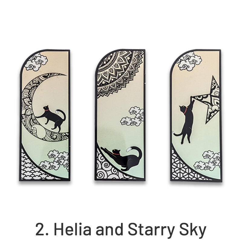 Helia Black Cat PET Bookmark sku-2