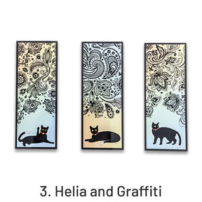 Helia Black Cat PET Bookmark sku-3