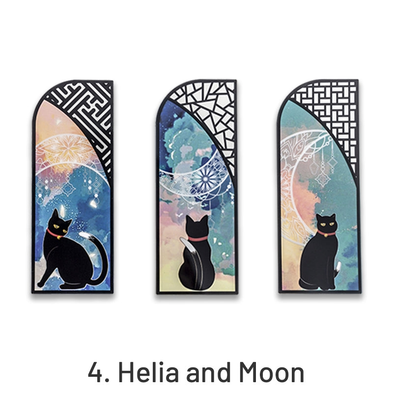 Helia Black Cat PET Bookmark sku-4