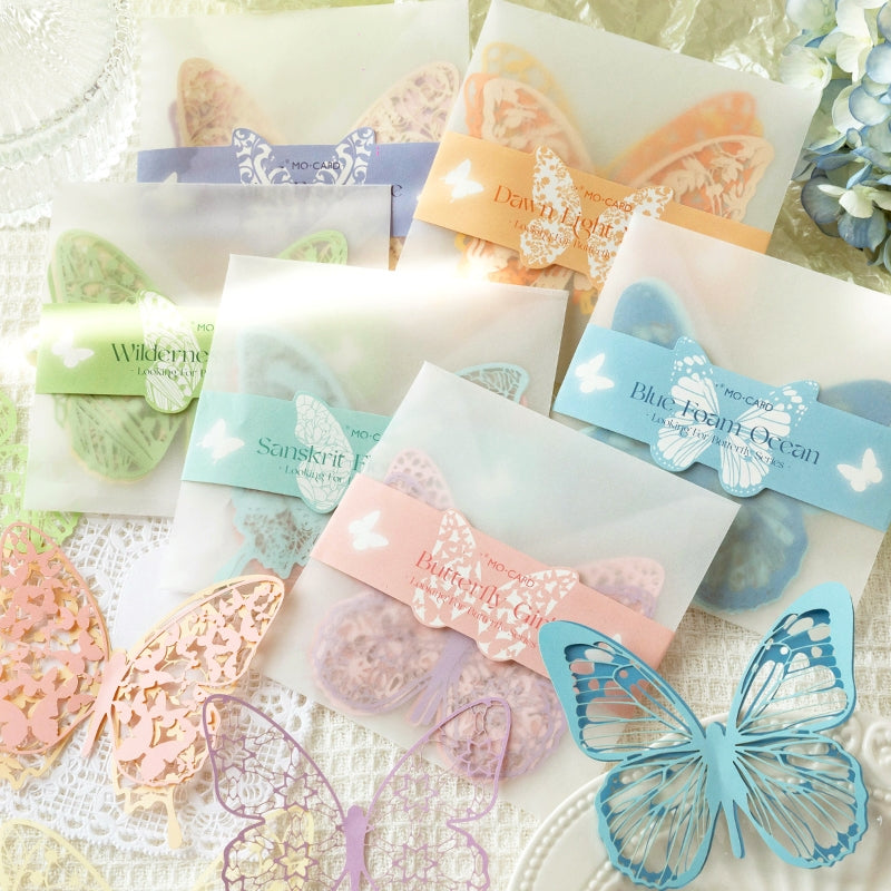 Hollow Lace Butterfly Decorative Paper Pack a