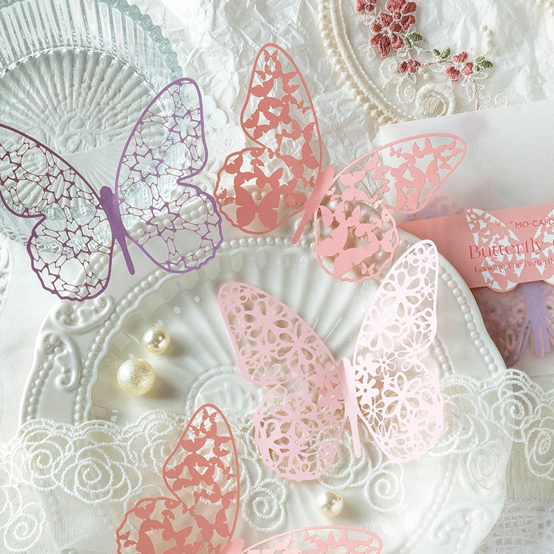Hollow Lace Butterfly Decorative Paper Pack b3