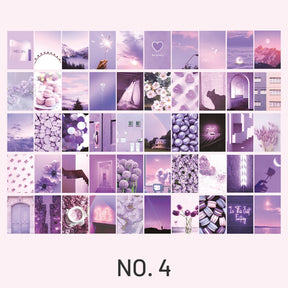 Purple-Travel Scenic Photo Washi Paper Book