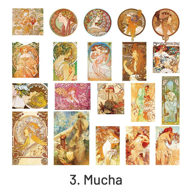 Imprint Art Museum Famous Paintings Washi Stickers sku-3