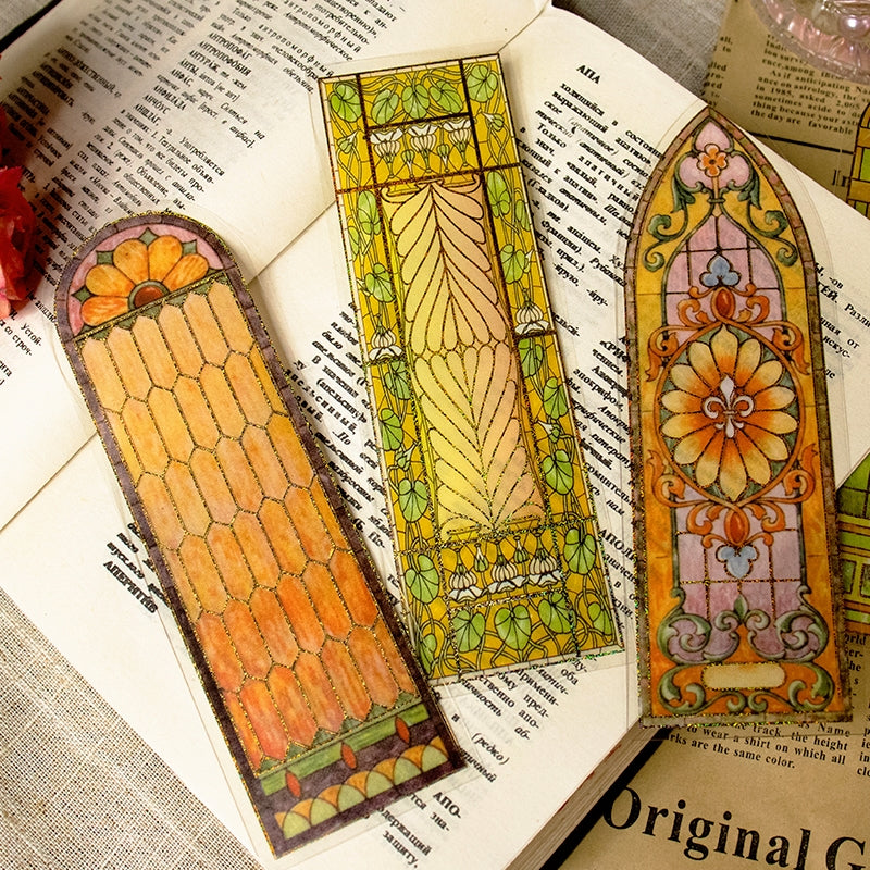 Infatuated with Roman Cities Hot Stamping PET Sticker Bookmark Pack b2