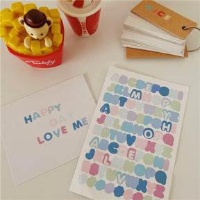 Ins Candy Color Capital English Letter Sticker 3