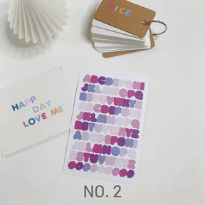 Ins Candy Color Capital English Letter Sticker sku-2