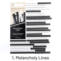 1. Melancholy Lines