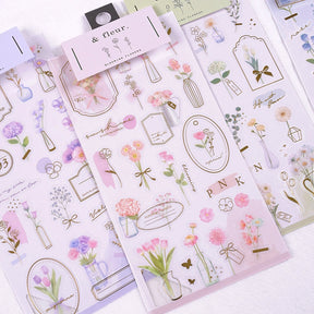Japanese q-lia Flower Series Stickers 3