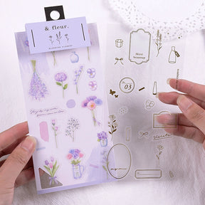 Japanese q-lia Flower Series Stickers 5