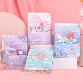 Kawaii Cartoon Girl Soft Cover Diary Notebook Set b2s