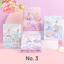 Kawaii Cartoon Girl Soft Cover Diary Notebook Set sku-3