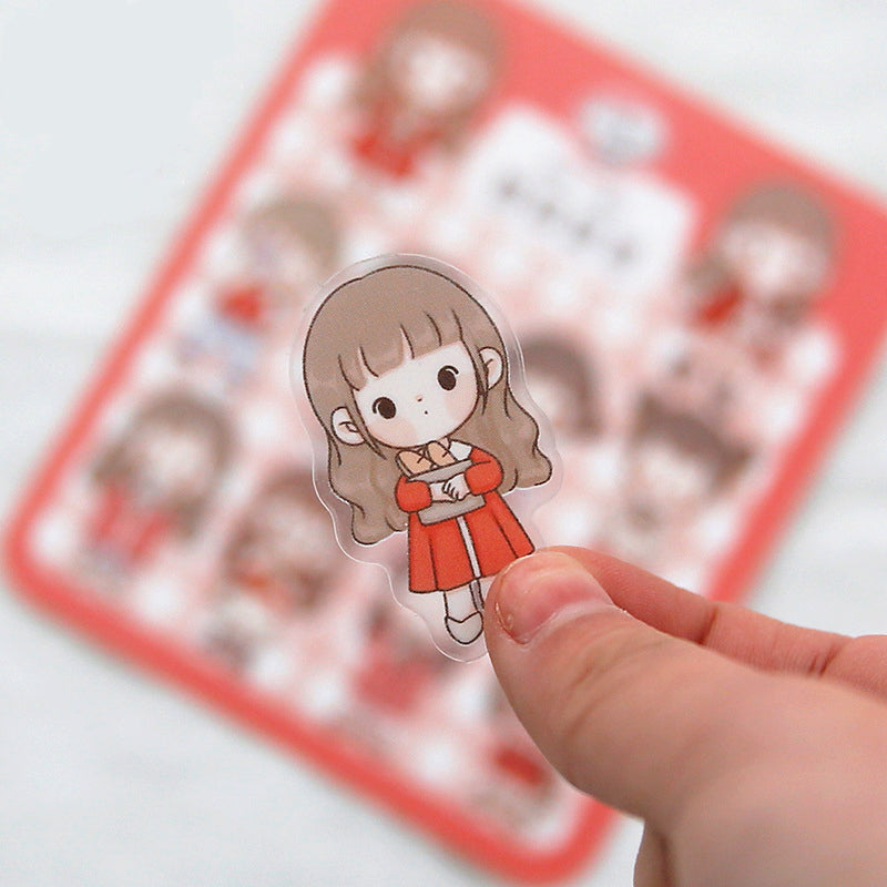 Kawaii Girl Telado OOTD PET Sticker b2