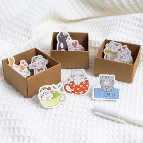 Kitten League Cute Cartoon Pet Decorative Sticker b2