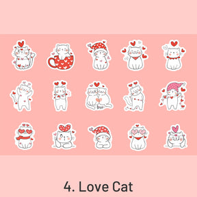 Kitten League Cute Cartoon Pet Decorative Sticker sku-4