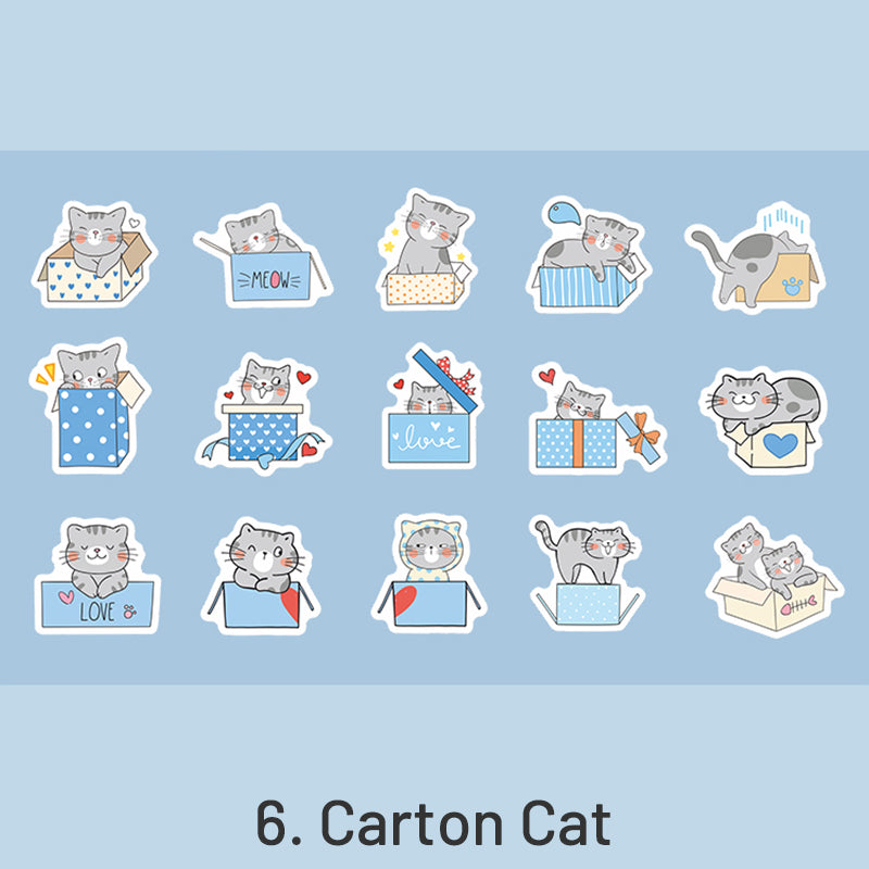 Kitten League Cute Cartoon Pet Decorative Sticker sku-6