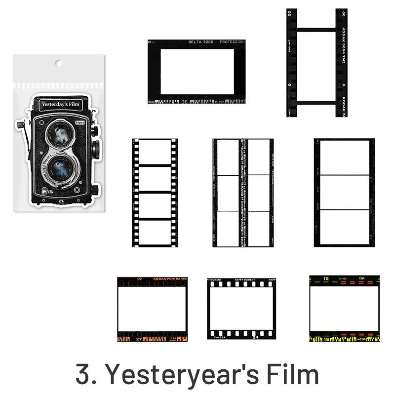 Life Film Camera Retro Large Photo Frame PET Paper Pack sku-3