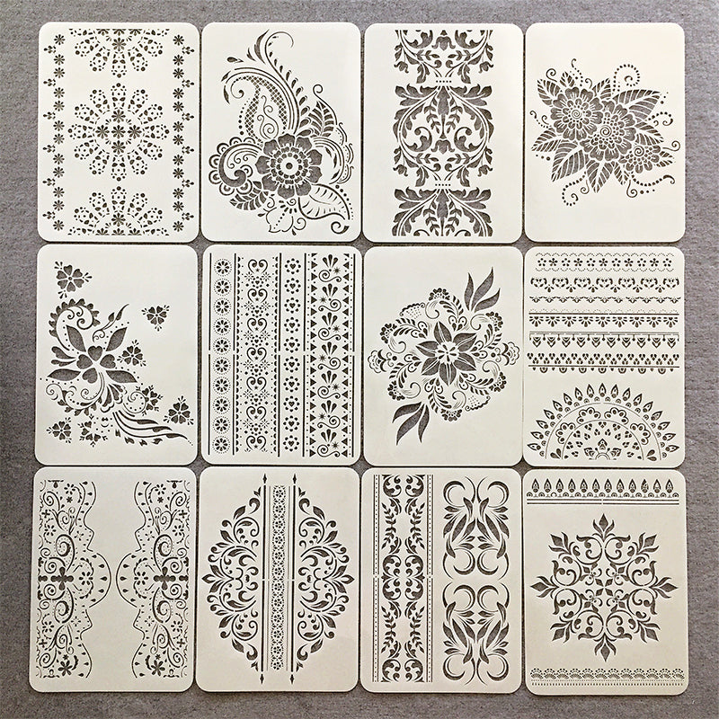 Mandala Hollow Drawing Template Craft Tool 1