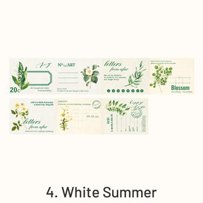 Manor Floral Vintage Plant Tape Note Stickers sku-4