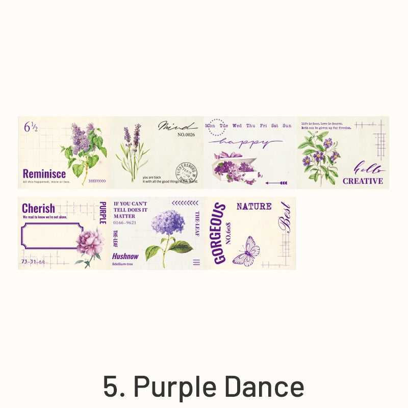 Manor Floral Vintage Plant Tape Note Stickers sku-5