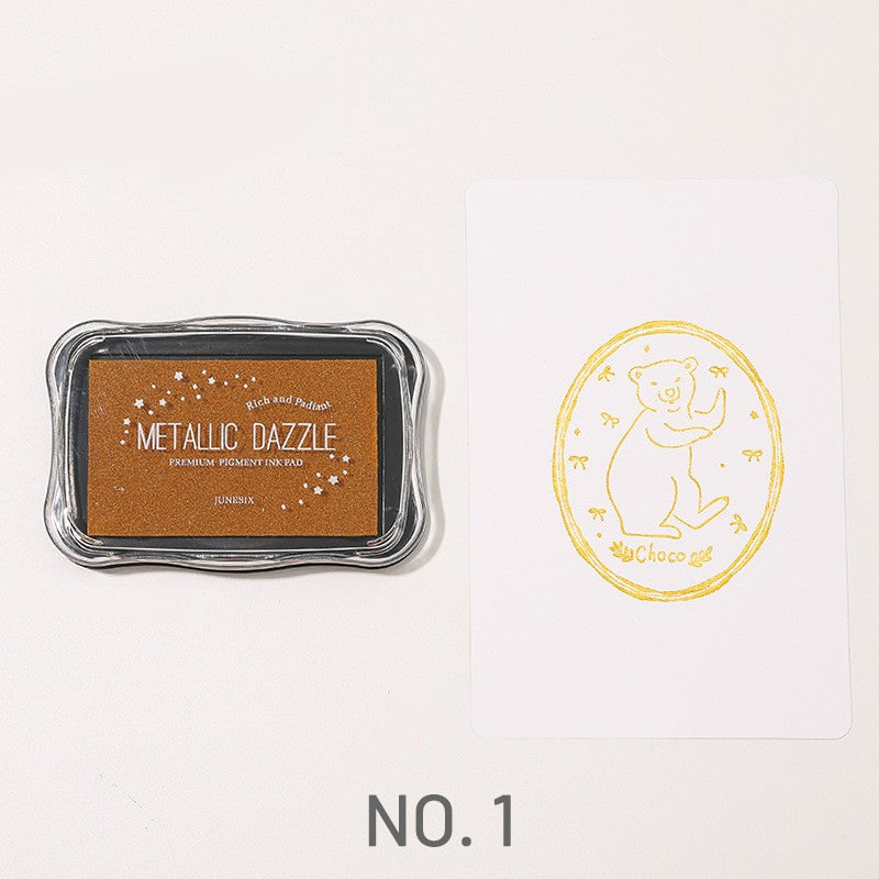 Metallic Large Rubber Stamp Pad - Journal - Stamprints 4