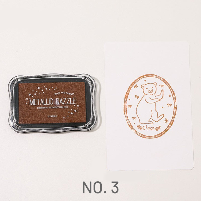 Metallic Large Rubber Stamp Pad - Journal - Stamprints 6