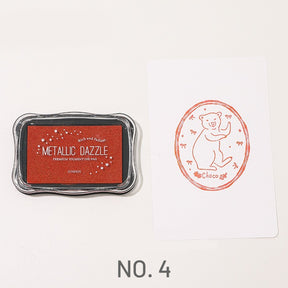 Metallic Large Rubber Stamp Pad - Journal - Stamprints 7