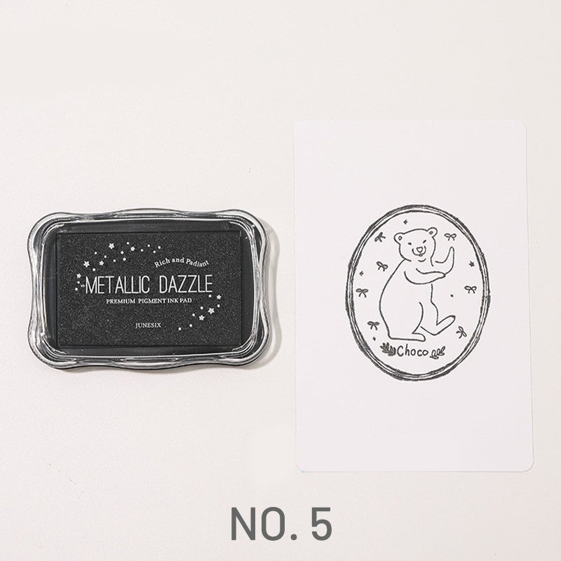 Metallic Large Rubber Stamp Pad - Journal - Stamprints 8