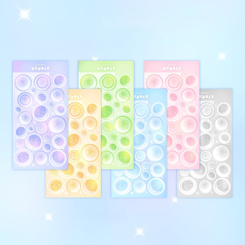 Meteor Bubble Laser Sticker 1