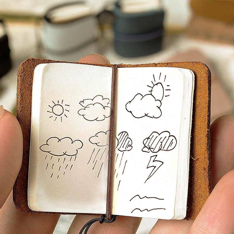 Mini Handmade Leather Portable Notebook 13