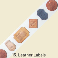 15. Leather Labels
