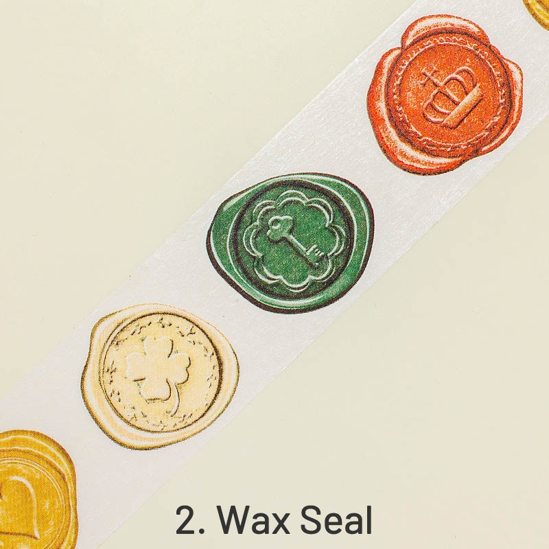 MT EX Wax Seal Animal Plant Border Washi Tape sku-2