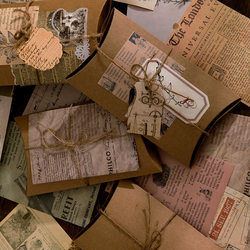 Vintage Multi-Material Material Pack - Plant, Fairy Tale, Newspaper, Letter, Manuscript, Experiment1