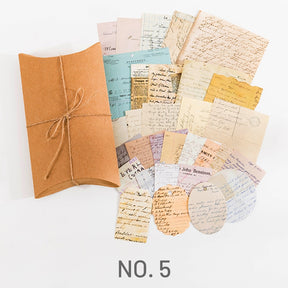Manuscript-Vintage Multi-Material Material Pack - Plant, Fairy Tale, Newspaper, Letter, Manuscript, Experiment
