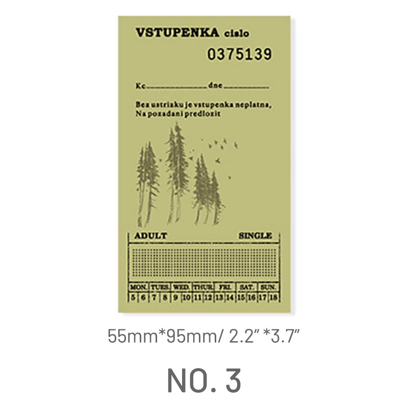 Green-Multi-Size Note - Plant Themed