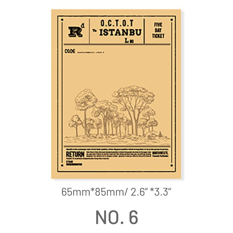 Orange-Multi-Size Note - Plant Themed
