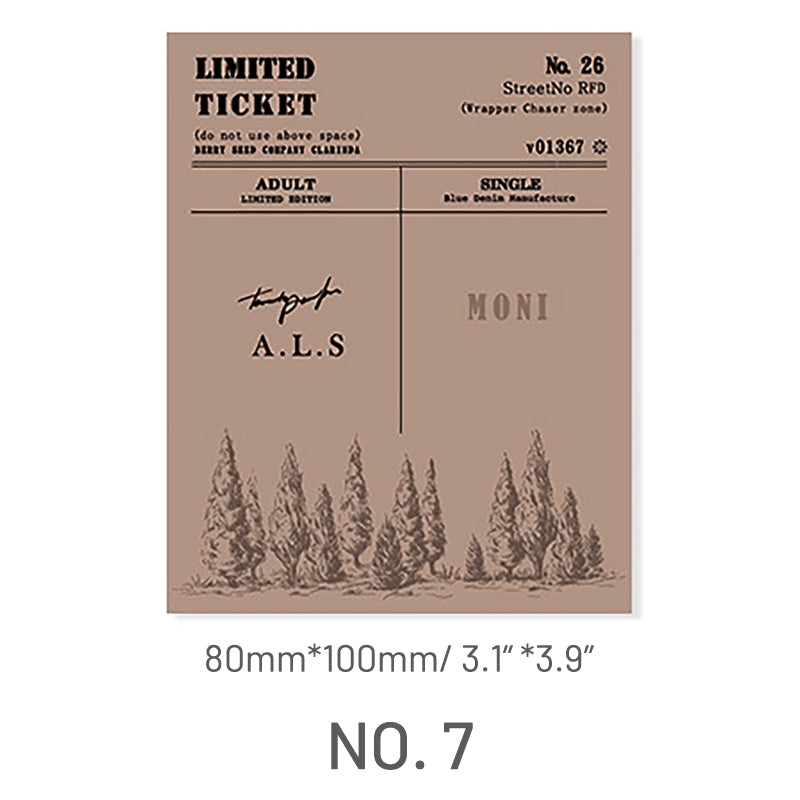 Brown-Multi-Size Note - Plant Themed