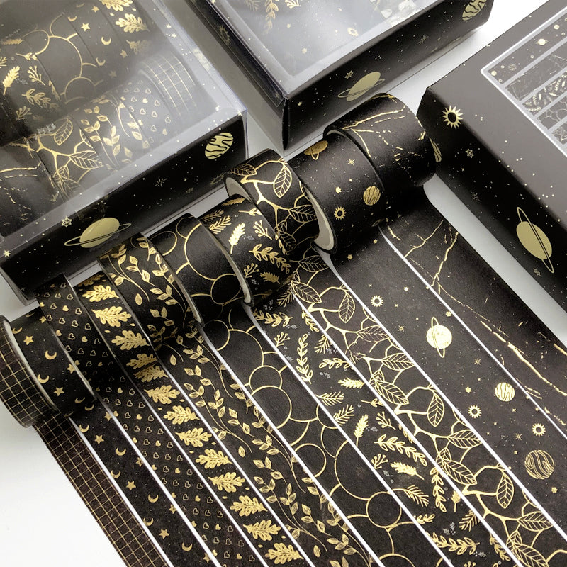Folia Washi Tape, Hotfoil gold Viereck, ca. 5 m x 15 mm Folia Washi Tape, Hotfoil gold Viereck, ca. 5 m x 15 mm