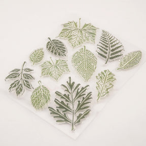 Natural Plant Leaves Clear Silicone Stamps b